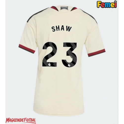 Manchester United Luke Shaw #23 Tricou Fotbal Replică 2026-27 Femei Treilea Manchester United Luke Shaw #23 Tricou Fotbal Replică 2026-27 Femei Treilea